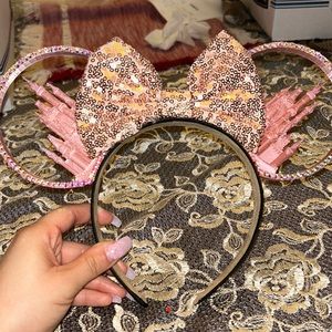 Disney Rose Gold Castle Ears